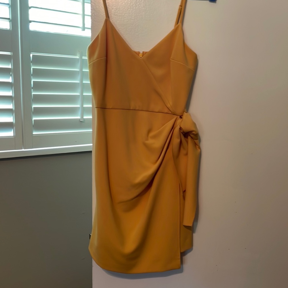 French connection gold dress